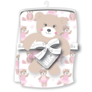 Soft Plush Blanket & Blankie Pal Set (30"x40")-0