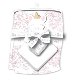 Soft Plush Blanket & Blankie Pal Set (30"x40")-0