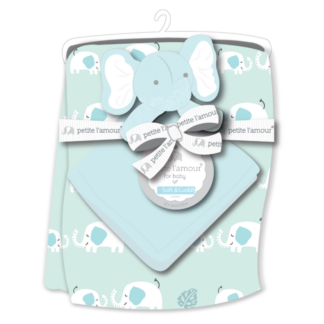 Soft Plush Blanket & Blankie Pal Set-0