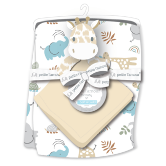 Soft Plush Blanket & Blankie Pal Set-0