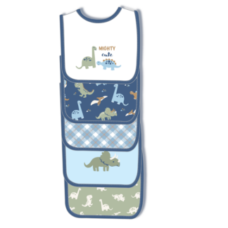 5 Pack Embroidered Bibs-0