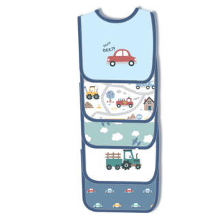 5 Pack Embroidered Bibs-0