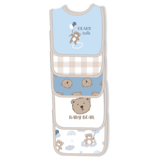 5 Pack Embroidered Bibs-0