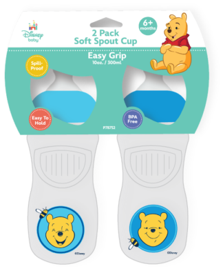 Pooh 2pk Spout Cup w/ Thumb Grip-0