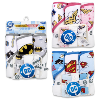 6 Pc Hooded Towel/Washcloths Set
