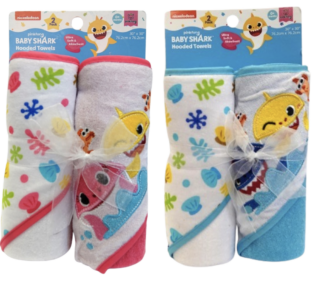 2pk Hooded Towel Set